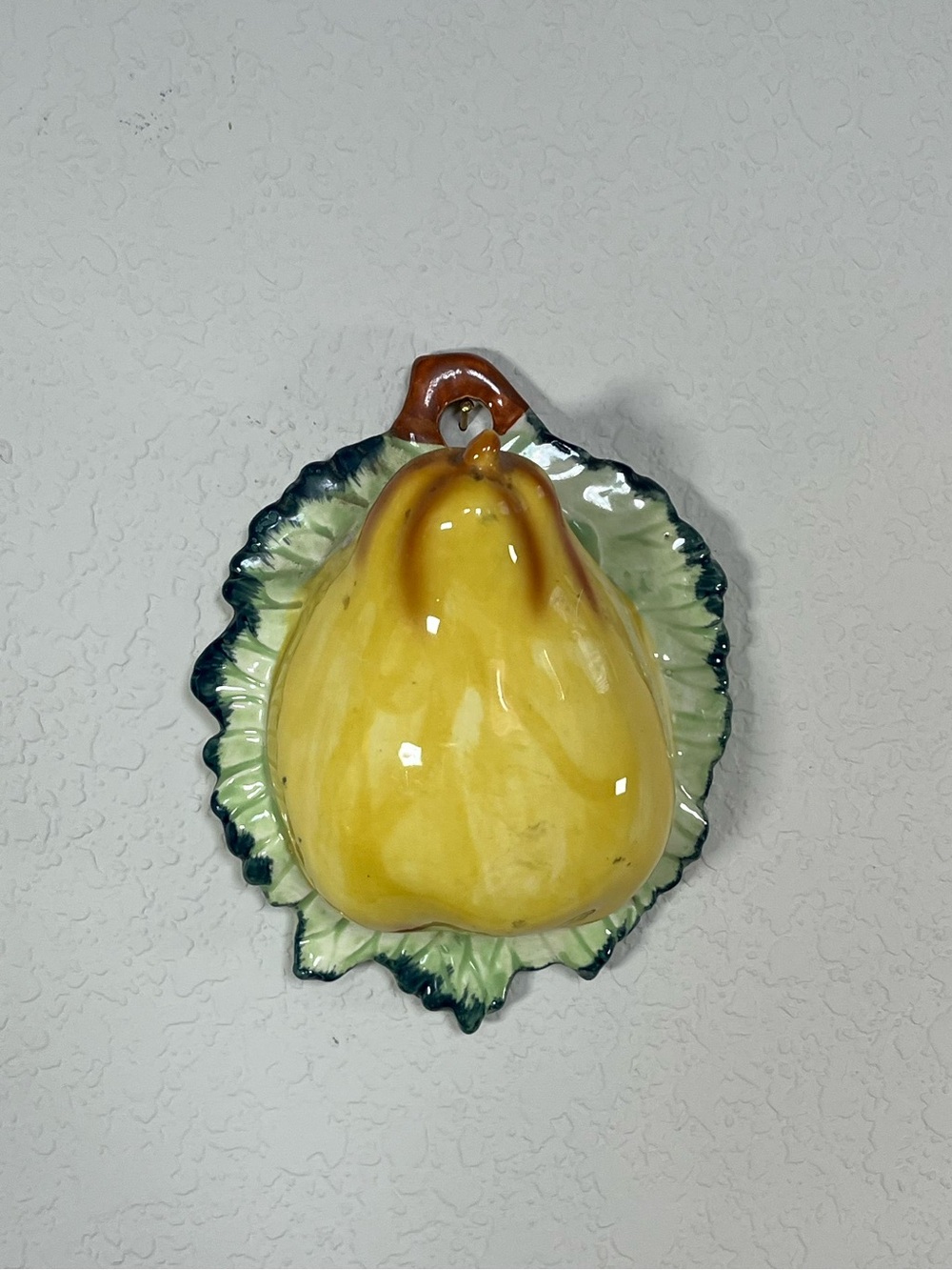 vintage ceramic pear wall pocket